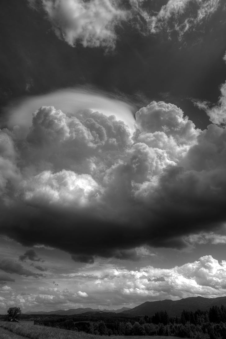 HDR, HDR slike, oblaki, nebo, težkimi oblaki