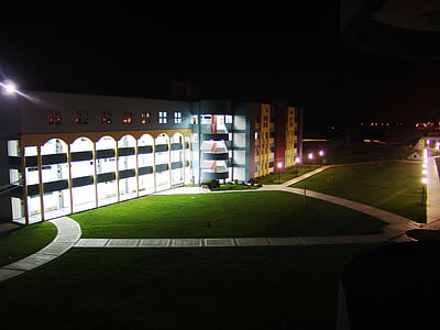 okul, Üniversitesi, Şehir, gece, mimari, Dusk, Bina