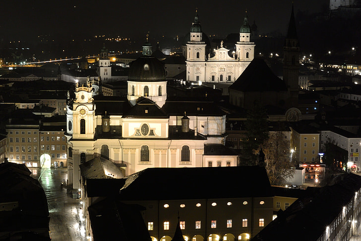 Salzburg, Oostenrijk, Mönchberg, collegiale kerk, Dom