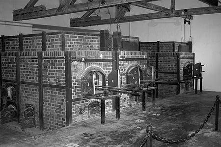 konzentrationslager, Dachau, KZ, krematorium, oven, perang dunia, hitlerregiem