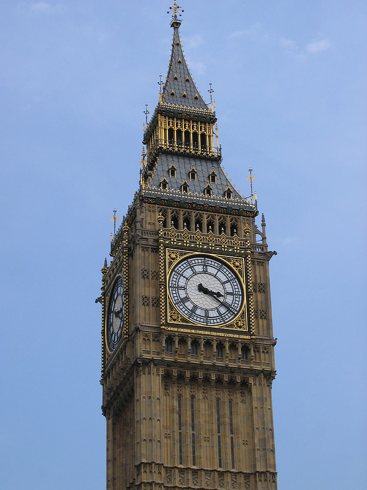 Big ben, London, klocka, klocktornet