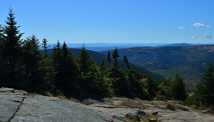 Acadia, Maine, Kolam, pemandangan, Amerika Serikat