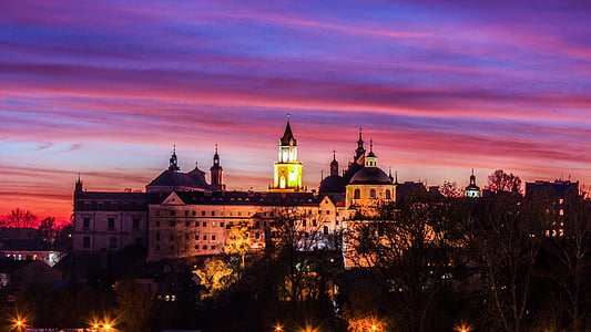 Lublin, slott, väst, Polen, monumentet, Lubelskie, turism