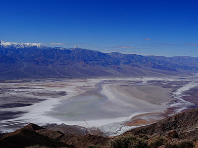 Badwater, Widok Dantego, Dolina śmierci, Nevada, Stany Zjednoczone Ameryki, Pustynia, park narodowy