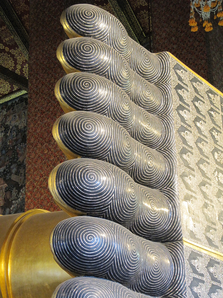 thai, temple, toes, sculpture, symbol, wat, ancient