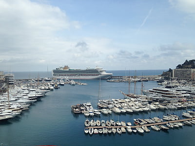 Monaco, Pháp, Địa Trung Hải, thuyền, Marina, công quốc, Monte