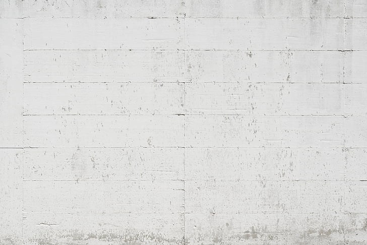 parede de concreto pintada branca, concreto, Branco, parede, textura, tinta, velho