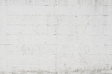 muro di cemento verniciato bianco, calcestruzzo, bianco, parete, trama, vernice, vecchio