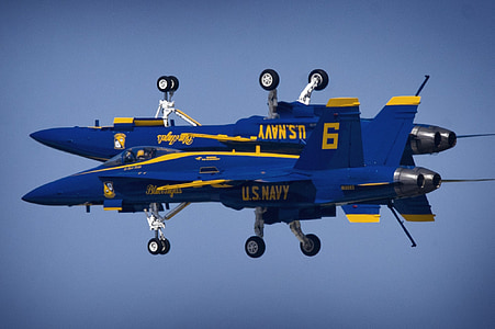 blå änglar, marinen, precision, flygplan, utbildning, sortie, manövrar