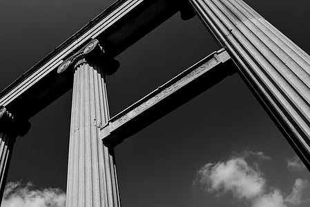 piliera, tiene, Architektúra, mramor, Taliansko, historické