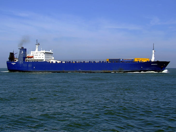 Amanda, navire, bateau, transport de marchandises, Cargo, logistique, eau