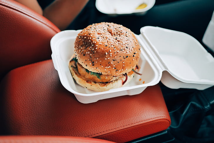Burger, gyorsétterem, élelmiszer, étkezés, étterem, vacsora, élelmiszer-vektor