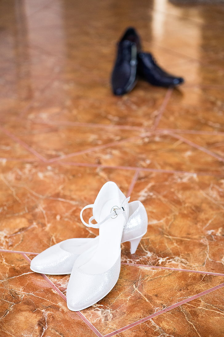 weiße Schuhe, Braut, Frau, Hochzeit, Einkaufen, Geschenk