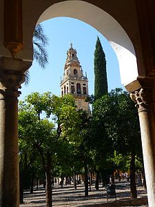 mešita, Minaret, Architektúra, islamskej, Cordoba, Španielsko, Mezquita