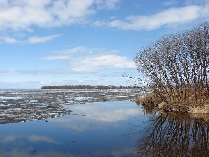 tó, Minnesota, Mille, Lacs, természet, víz