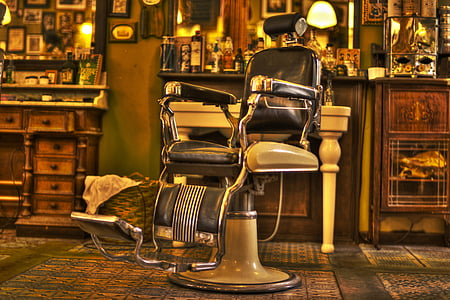 Frizētava, krēsls, Salon, frizieris, veikals, bārda, vīrietis