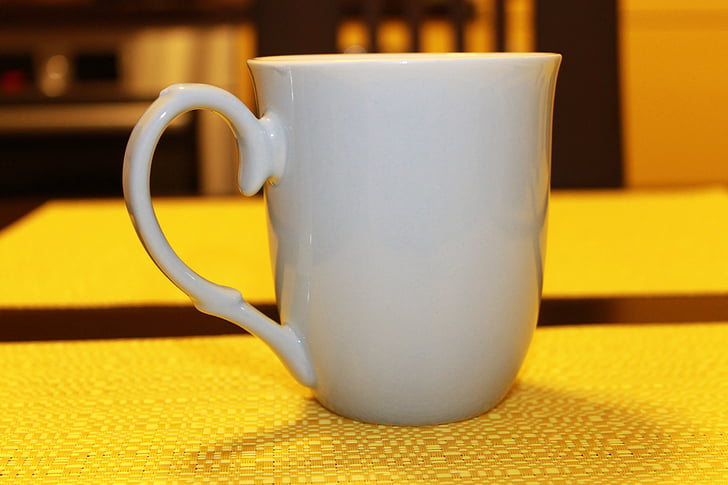 Copa, xícara de chá, cozinha, bebida, café, quente, preto