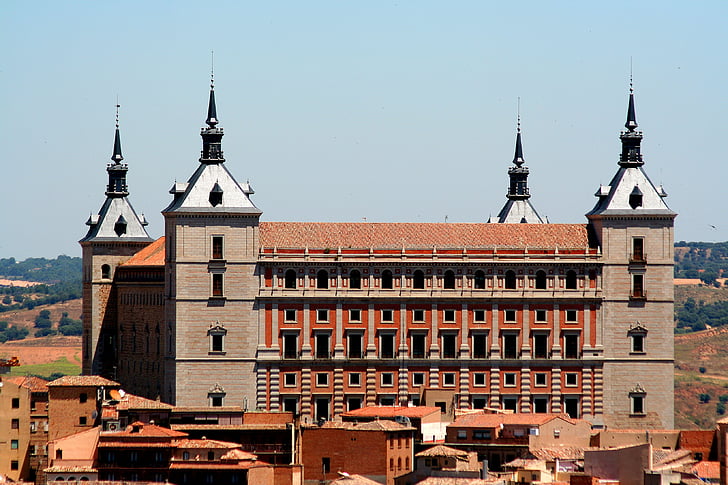 Toledo, Spania, Europa, arkitektur, spansk, byen, bygge