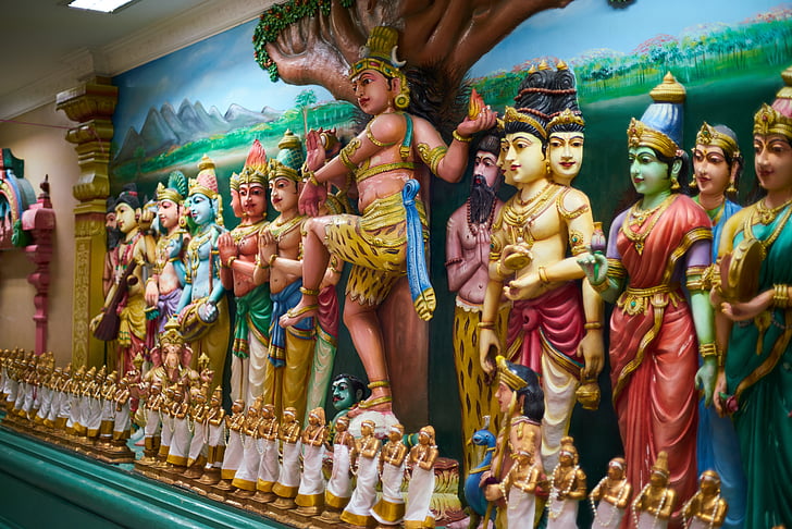 Induismo, indiano, Tempio, scultura, Dio, fede, buddista