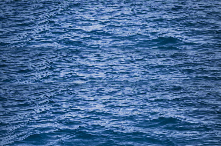 mar, plano de fundo, água, superfície, textura, onda, azul