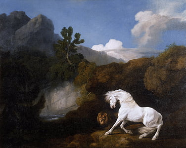 george stubbs, landscape, painting, art, artistic, artistry, oil on canvas