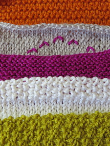 da malha, lã, padrão de tricô, mão de obra, colorido, laranja, prata