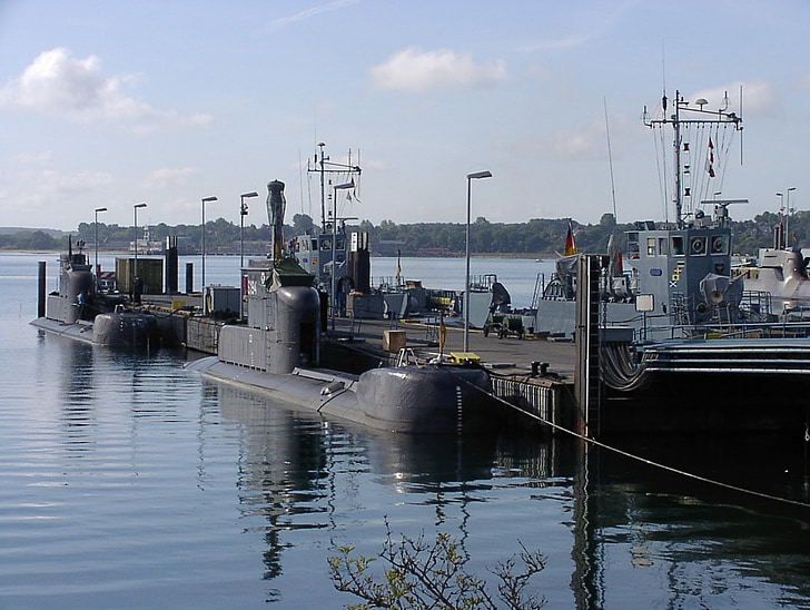 潜水艦, 206, s194 u15, s195 u16, ubootgeschwader, eckernförde, 港
