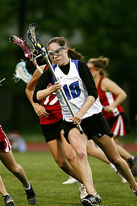 lacrosse, female, stick, game, competition, action, girl