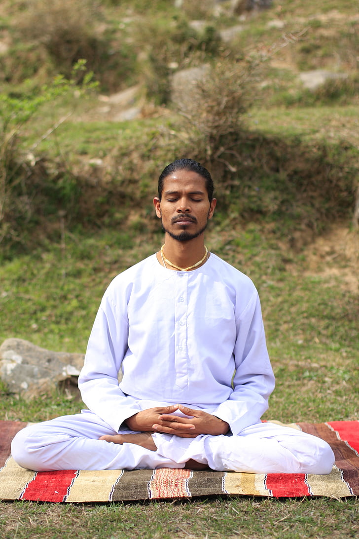 Yoga, indiano, yogi indiano, simbolo, etnico, meditazione, Mandala