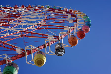 Lễ hội, Tokyo, bánh xe, Ferris, Carnival, Hội chợ, giải trí