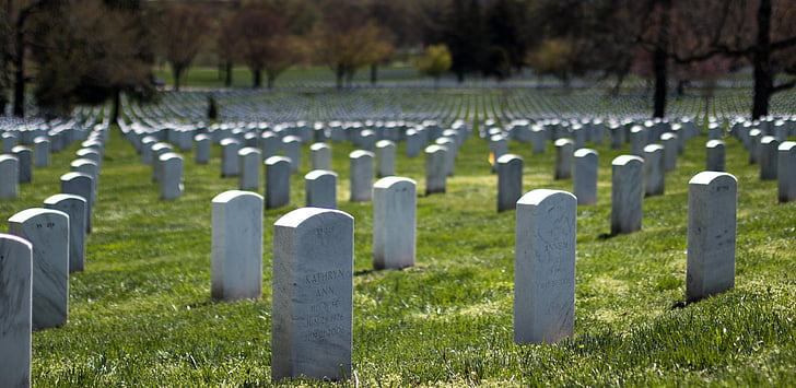 Arlington national cemetery, gravstenar, militära grav, kyrkogården, tombstone, Memorial, grav