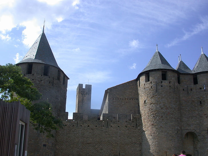 Carcassonne, ciudad, Castillo medieval