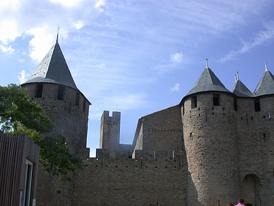 Carcassonne, város, középkori vár