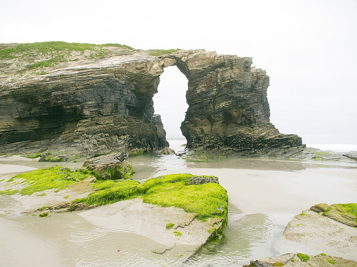 arc, cathedrals beach, ribadeo