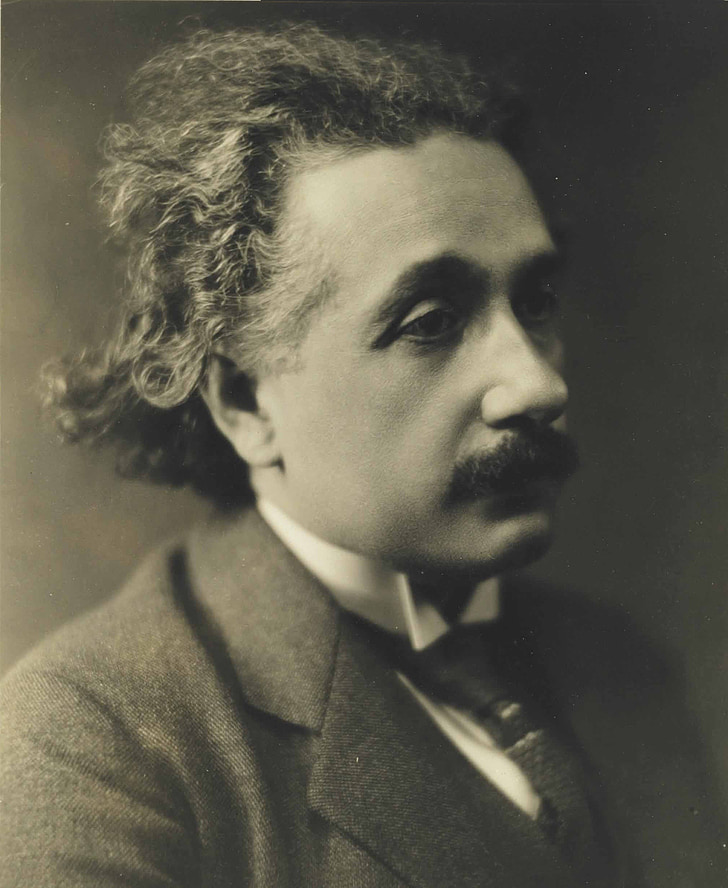 Albert einstein, 1921, smutný pohled, portrét, lékař teoretik, vědec, osobnost dvacátého století