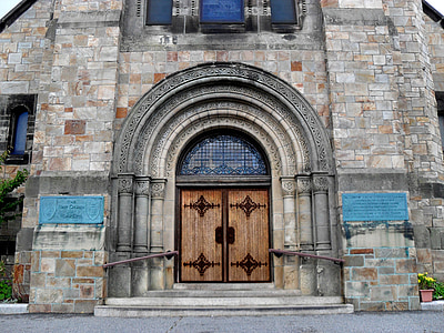 Plymouth massachusetts, Crkva, vrata, arhitektura, zgrada, kamena, vrata