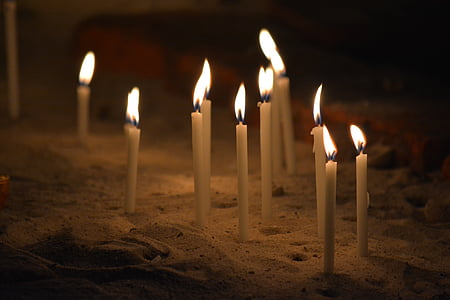 Εκκλησία, κεριά, προσευχή, Αμβούργο, Αγίου petri