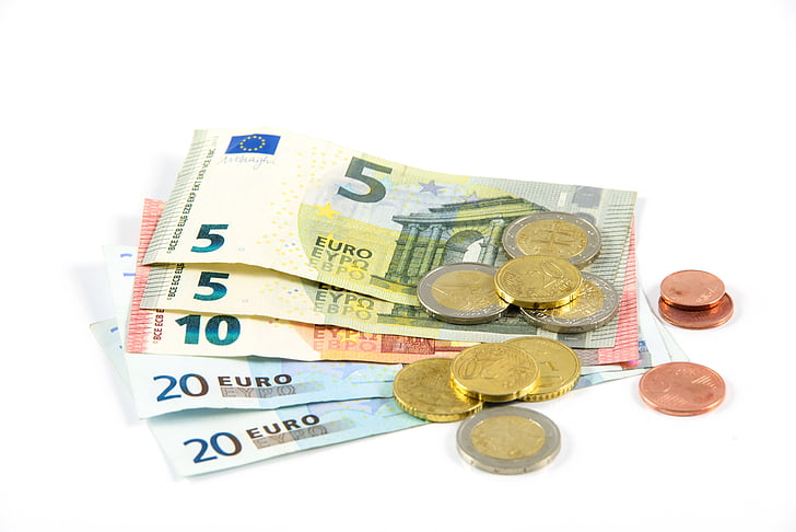 eiro, nauda, bagātība, naudā, finanses, valūta, investīcijas