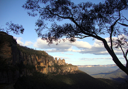 Blue mountains, ba chị em, dãy núi, màu xanh, danh lam thắng cảnh, du lịch, Úc