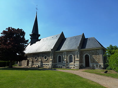 berville-la-campagne, Notre dame, cerkev, Francija, verske, stavbe, krščanstvo