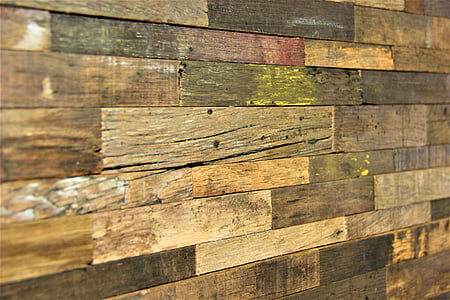 gerecycled hout, wandpaneel, deelvenster, muur, hout, hout, Raad van bestuur
