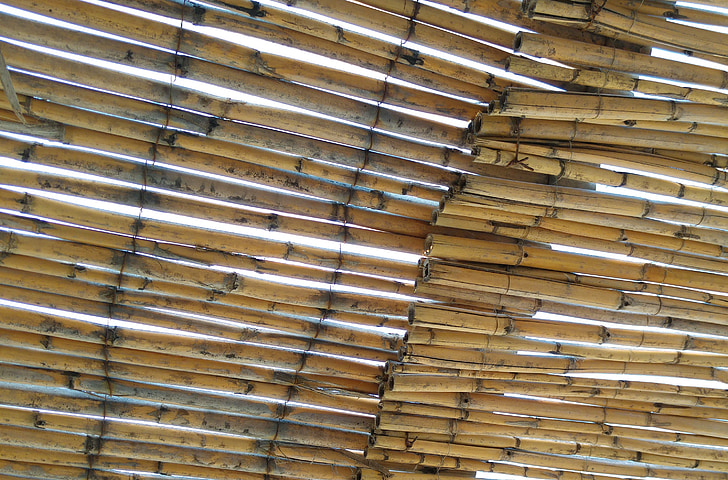 bambus, Baldachýn, altánok, Grécko, pozemok, pozadia, vzor