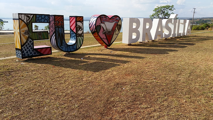 bokstäver, Jag älskar brasilia, kärleksförklaring, Don bosco kapell