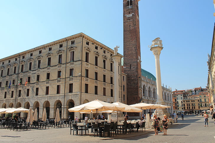 Vicenza, Palladio, Revival, Italia, arkkitehtuuri, Vanhankaupungin aukio, kuuluisa place