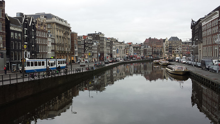 Amszterdam, csatorna, a Rokin
