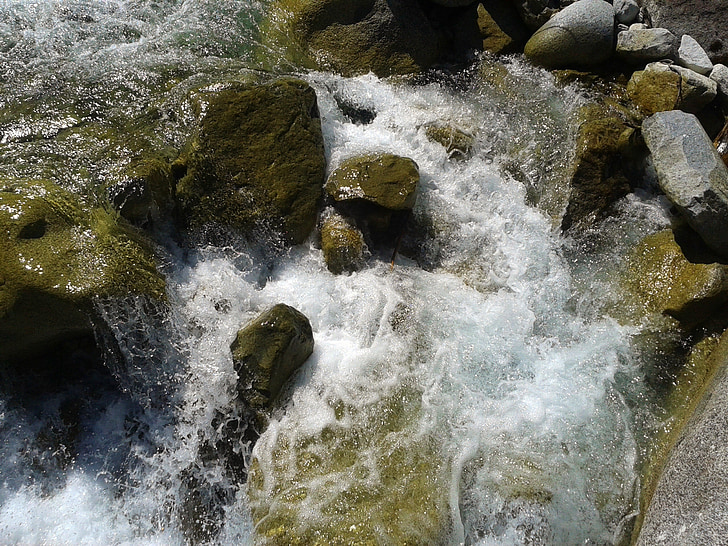 vatten, naturen, floden, flöde, skönhet, ljusa, naturliga vatten