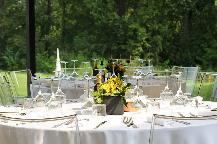 breakfast, party, banquet facilities, table, outdoors, serving