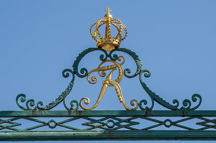 Castle, ornament, Ludwigsburg palace, kuld, prints, joonlaud, kuningas
