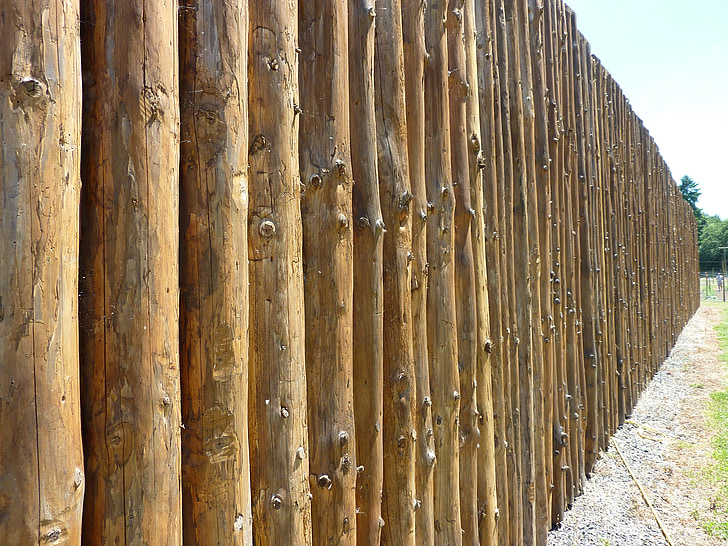 prospettiva, recinzione, Fort, in legno, trama, modello, interessante