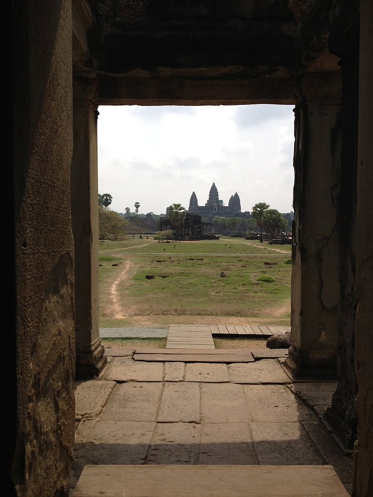 Kambodsja, Angkor wat, Asia, tempelet, døren, arkitektur, kulturer